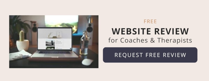free website review for coaches and therapists